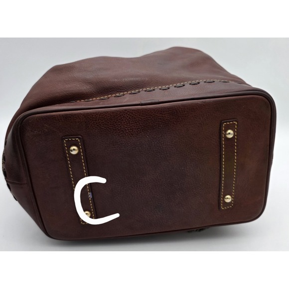 Dooney‎ And Bourke Large Forentine Bucket Purse Chestnut Pre Loved #0273 - Picture 13 of 16